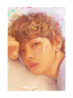 BTS - Love Yourself: V Fine Art Print by Kildren