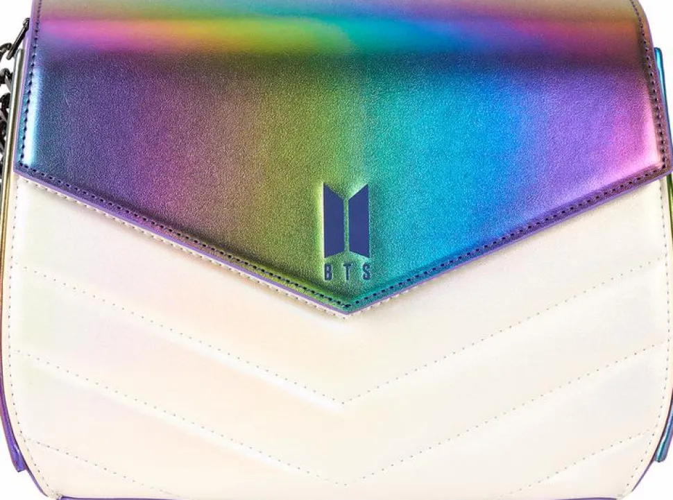 BTS - Pop! Iridescent Quilted 7" Faux Leather Crossbody Bag