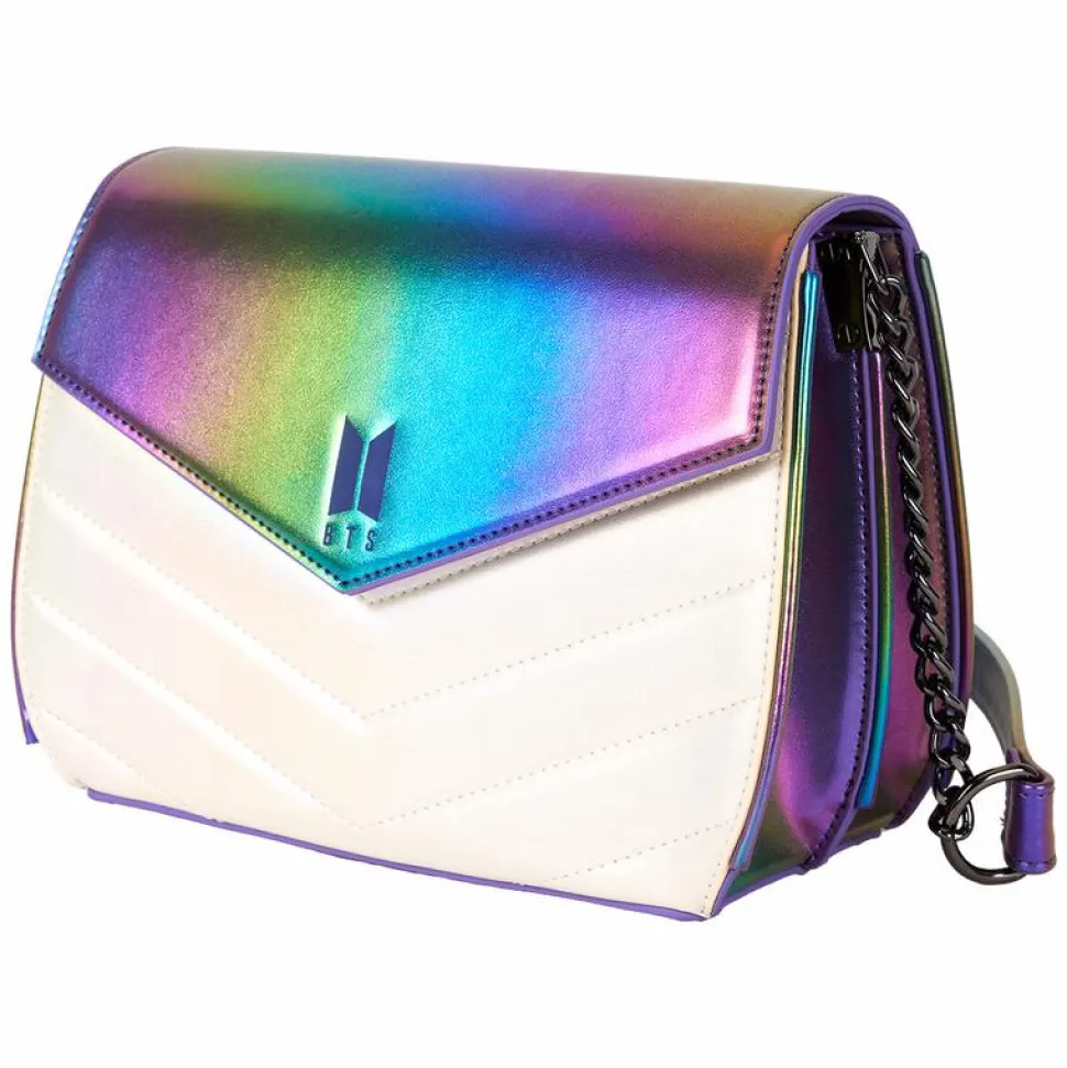 BTS - Pop! Iridescent Quilted 7" Faux Leather Crossbody Bag