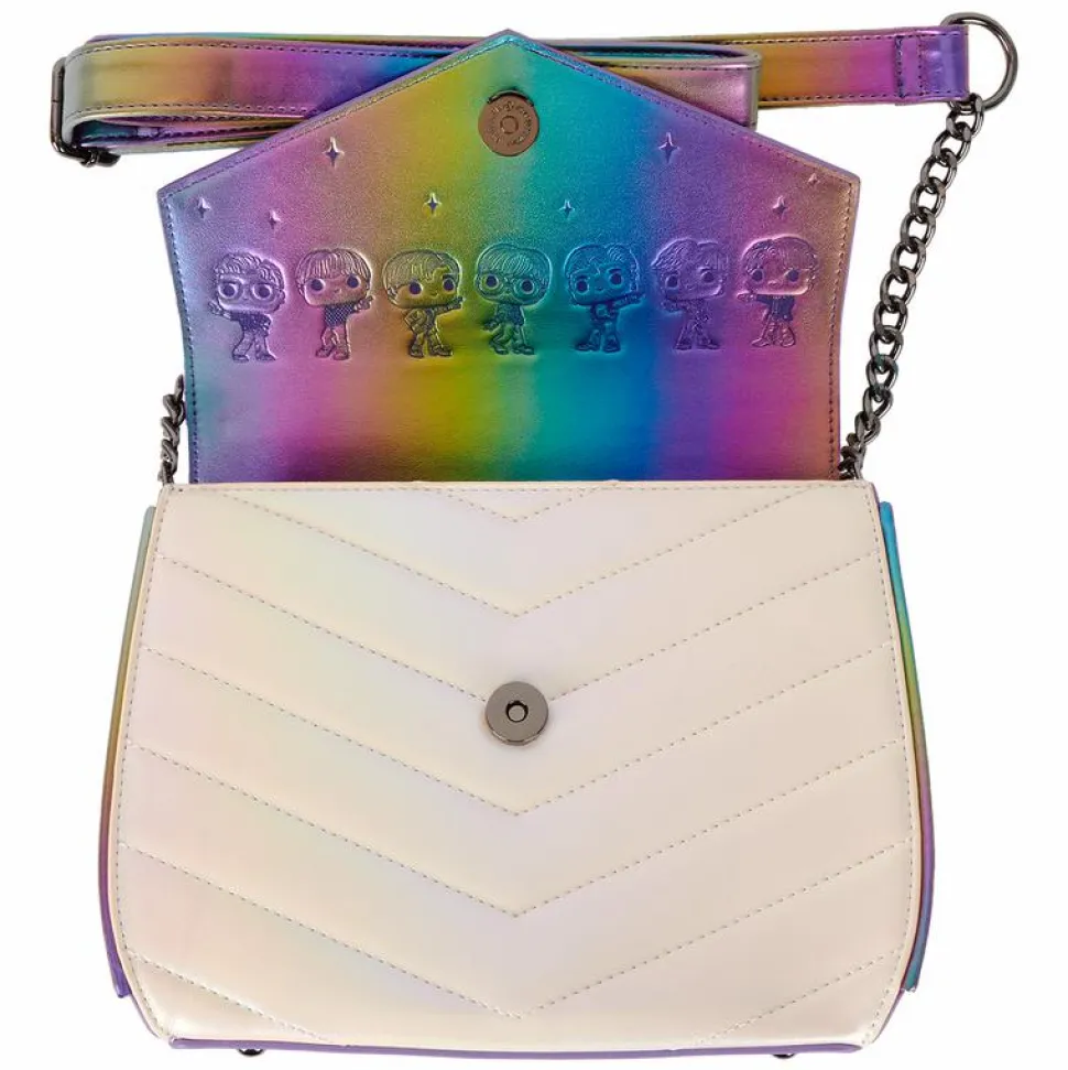 BTS - Pop! Iridescent Quilted 7" Faux Leather Crossbody Bag