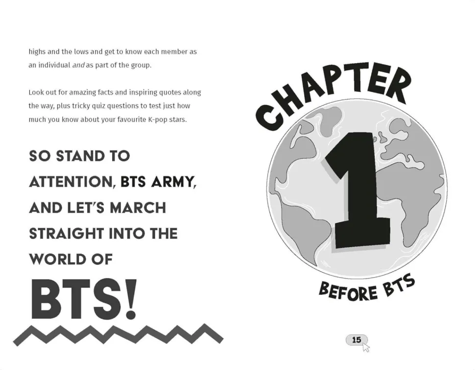 BTS - The World of BTS: The Ultimate Unofficial Fan Guide Packed with Facts, Stats and Quizzes Paperback Book