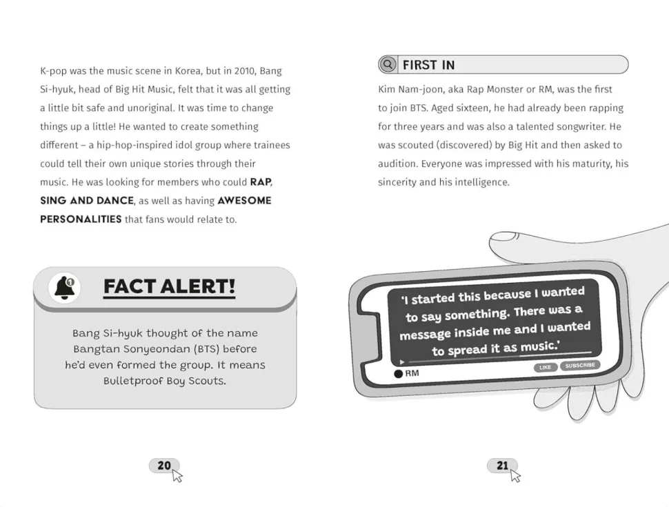 BTS - The World of BTS: The Ultimate Unofficial Fan Guide Packed with Facts, Stats and Quizzes Paperback Book