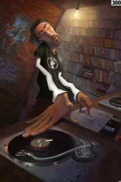 BUA - The DJ Fine Art Print by Justin BUA