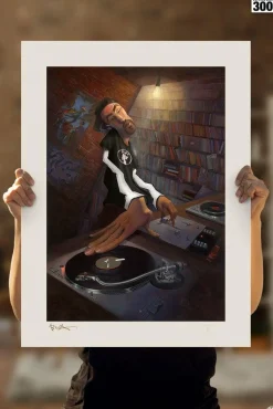 BUA - The DJ Fine Art Print by Justin BUA