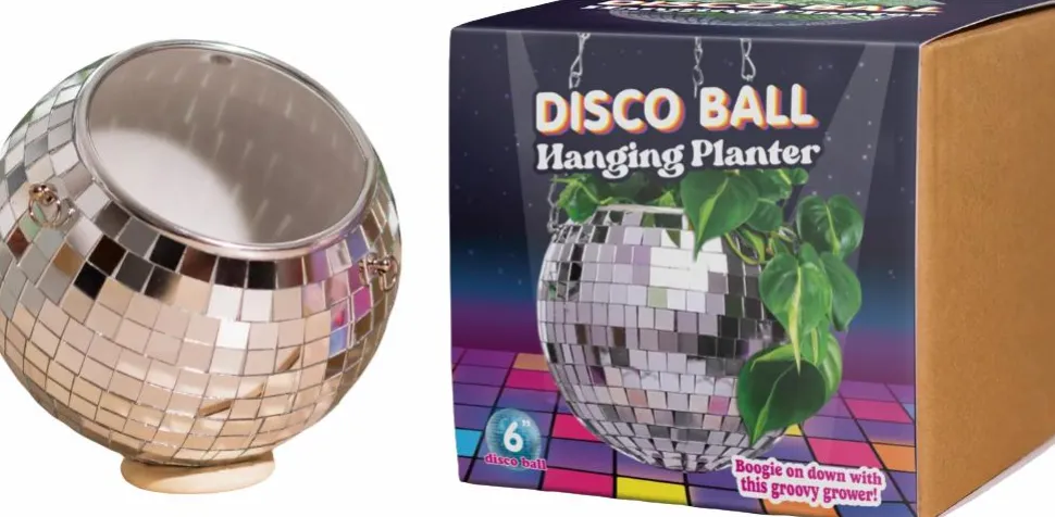 Bubblegum Stuff - Disco Ball 6" Hanging Planter