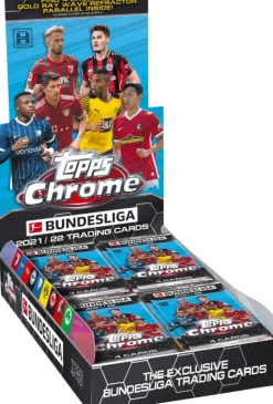 Bundesliga Football (Soccer) - 2021/22 Topps Chrome Lite Soccer Trading Cards Hobby Box (Display of 16)