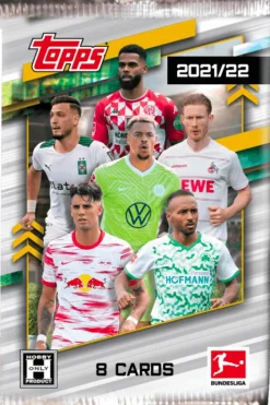 Bundesliga Football (Soccer) - 2021/22 Topps Soccer Trading Cards Hobby Pack (8 Cards)