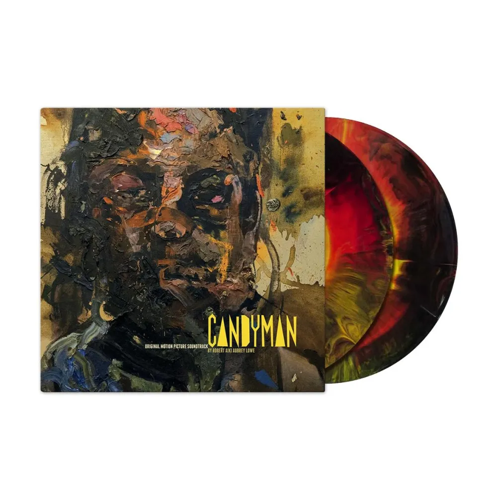 Candyman (2021) - Original Motion Picture Soundtrack by Robert Aiki Aubrey Lowe 2xLP Vinyl Record (Red & Yellow Marbled Coloured Vinyl)