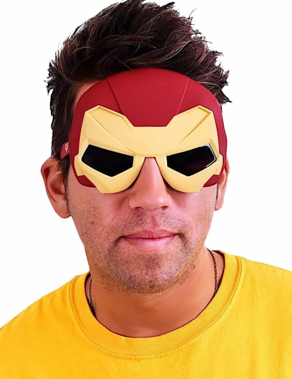 Capatain America 3: Civil War - Iron Man Sun-Staches Sunglasses (One Size)