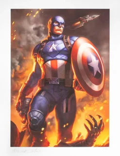 Captain America - Captain America Fine Art Print by Alex Pascenko & Ian MacDonald (International Exclusive)