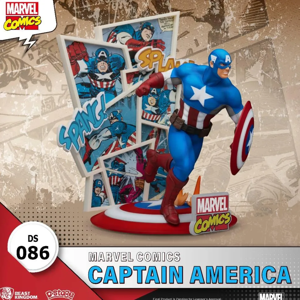 Captain America - Captain America Marvel Comics D-Stage 6" Diorama Statue