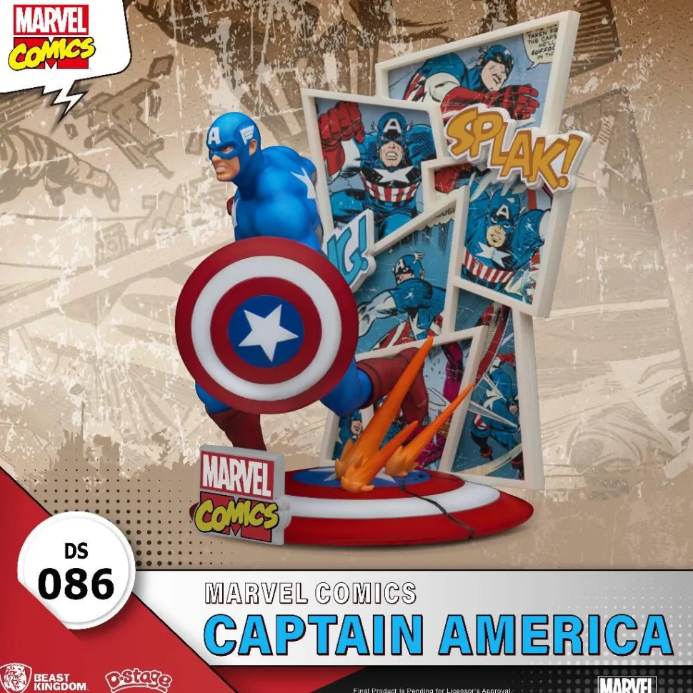 Captain America - Captain America Marvel Comics D-Stage 6" Diorama Statue