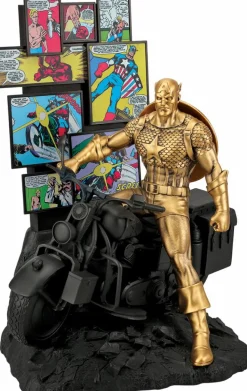 Captain America - Captain America Origins Limited Edition 10" Gilt Pewter Statue