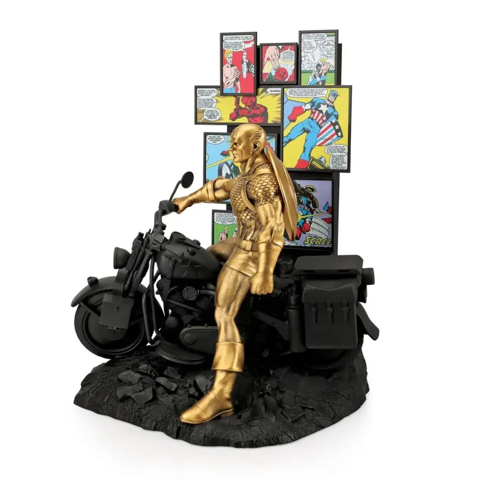 Captain America - Captain America Origins Limited Edition 10" Gilt Pewter Statue