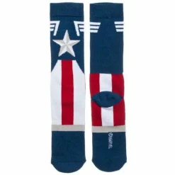 Captain America - Captain America Suit-Up Crew Socks (One Size)