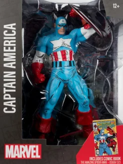 Captain America - Captain America (The Amazing Spider-Man #323) by Todd McFarlane 1/6th Scale PVC Posed Figure with Comic Book