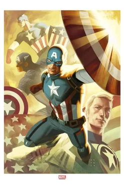 Captain America - Captain America Legacy Premium Art Print by Kris Anka