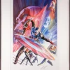 Captain America - Captain America Issue #600 Fine Art Print by Alex Ross (Framed Black on White)