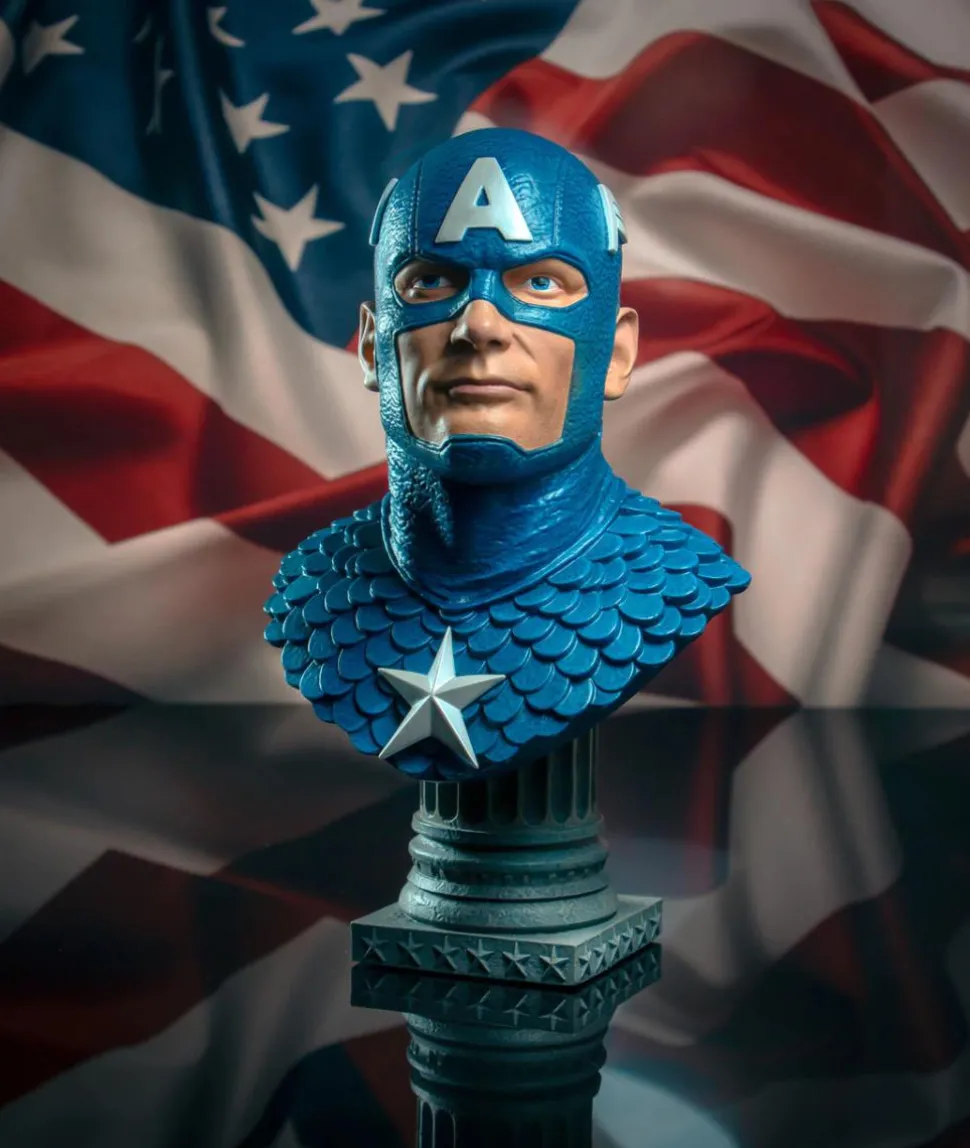 Captain America - Captain America Legends in 3D 1/2 Scale Bust