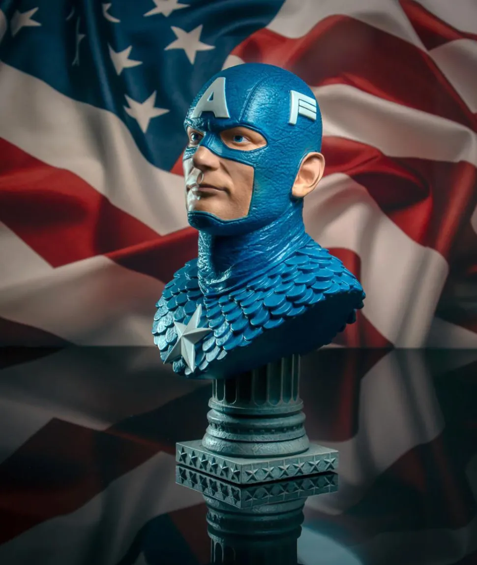 Captain America - Captain America Legends in 3D 1/2 Scale Bust
