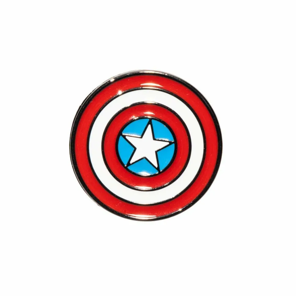 Captain America - Cosplay 18” Faux Leather Backpack with Pin Set