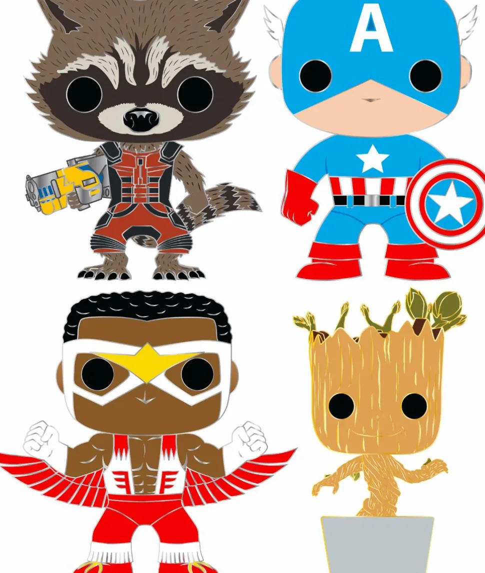 Captain America - Falcon 4” Pop! Enamel Pin