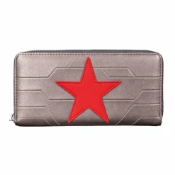 Captain America - Winter Soldier Cosplay 8” Faux Leather Zip-Around Wallet