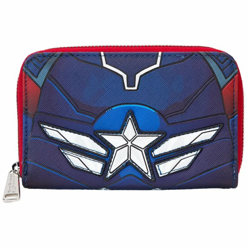 Captain America: Brave New World - Cosplay 4" Faux Leather Zip-Around Wallet