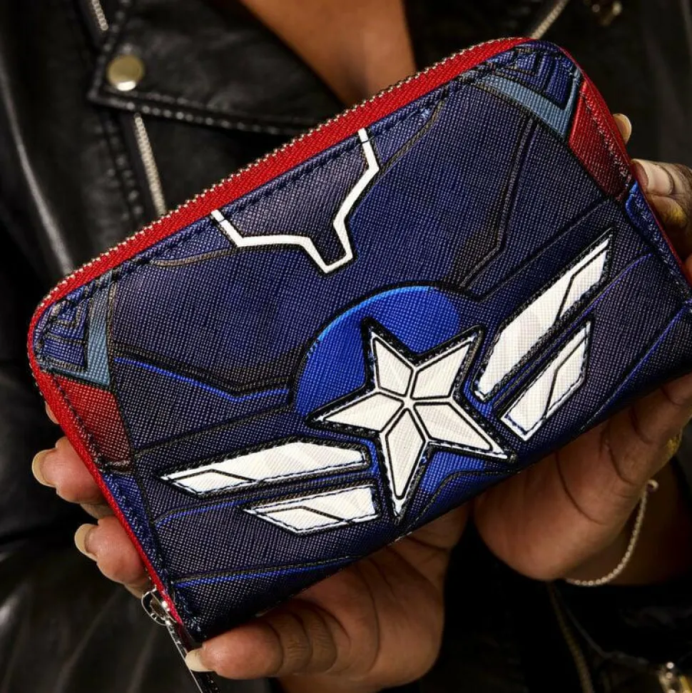 Captain America: Brave New World - Cosplay 4" Faux Leather Zip-Around Wallet