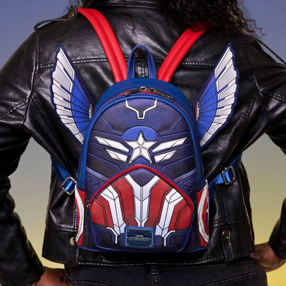 Captain America: Brave New World - Cosplay 10" Faux Leather Mini Backpack