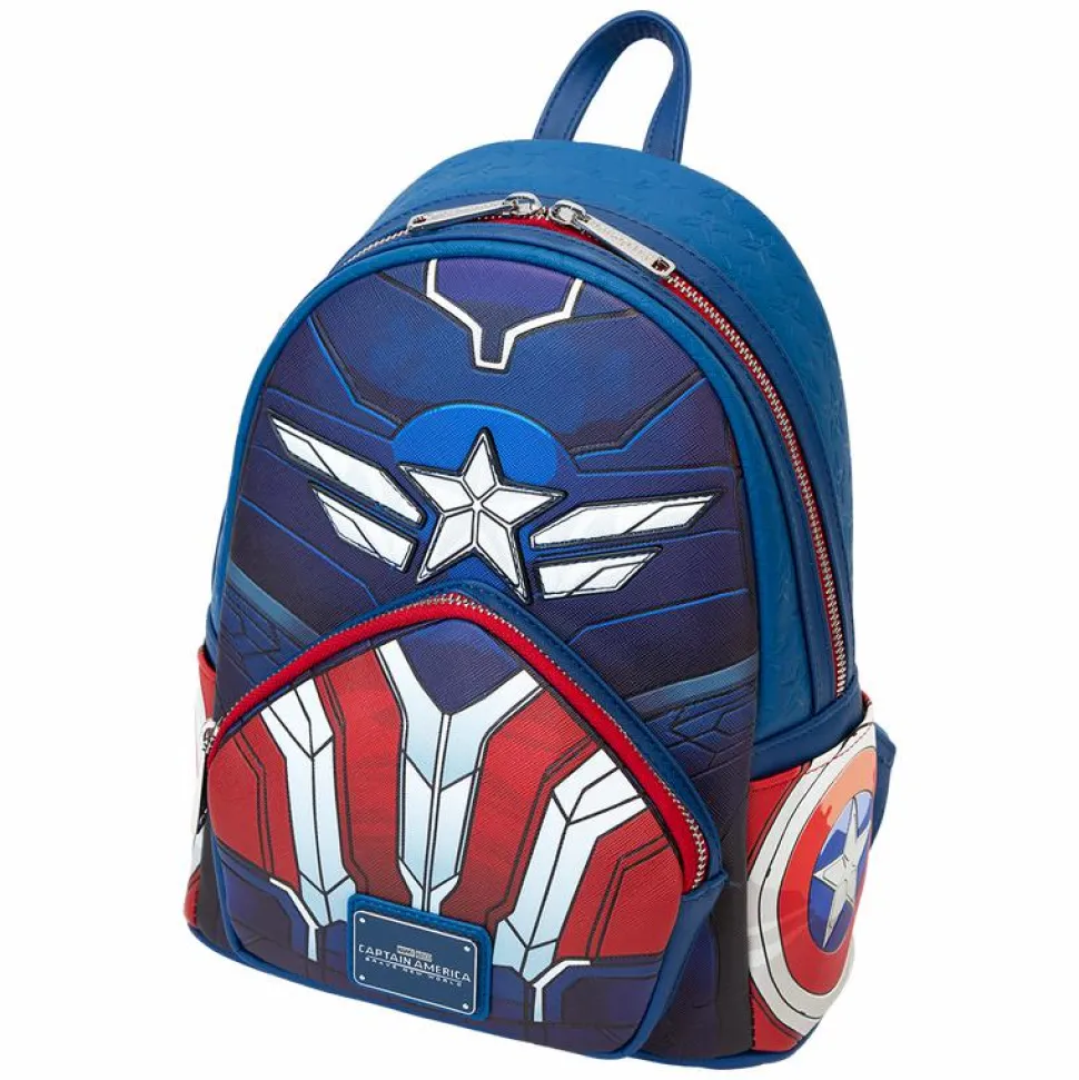Captain America: Brave New World - Cosplay 10" Faux Leather Mini Backpack