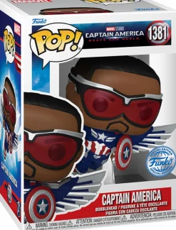 Captain America: Brave New World - Captain America (Sam Wilson) Flying Pop! Vinyl Figure (Popcultcha Exclusive)