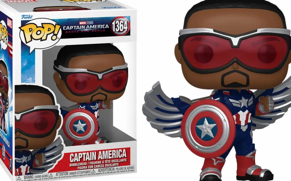 Captain America: Brave New World - Captain America (Sam Wilson) Pop! Vinyl Figure