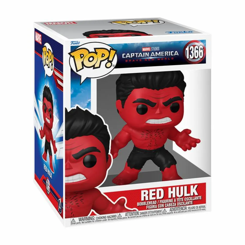 Captain America: Brave New World - Red Hulk Super Sized 6" Pop! Vinyl Figure