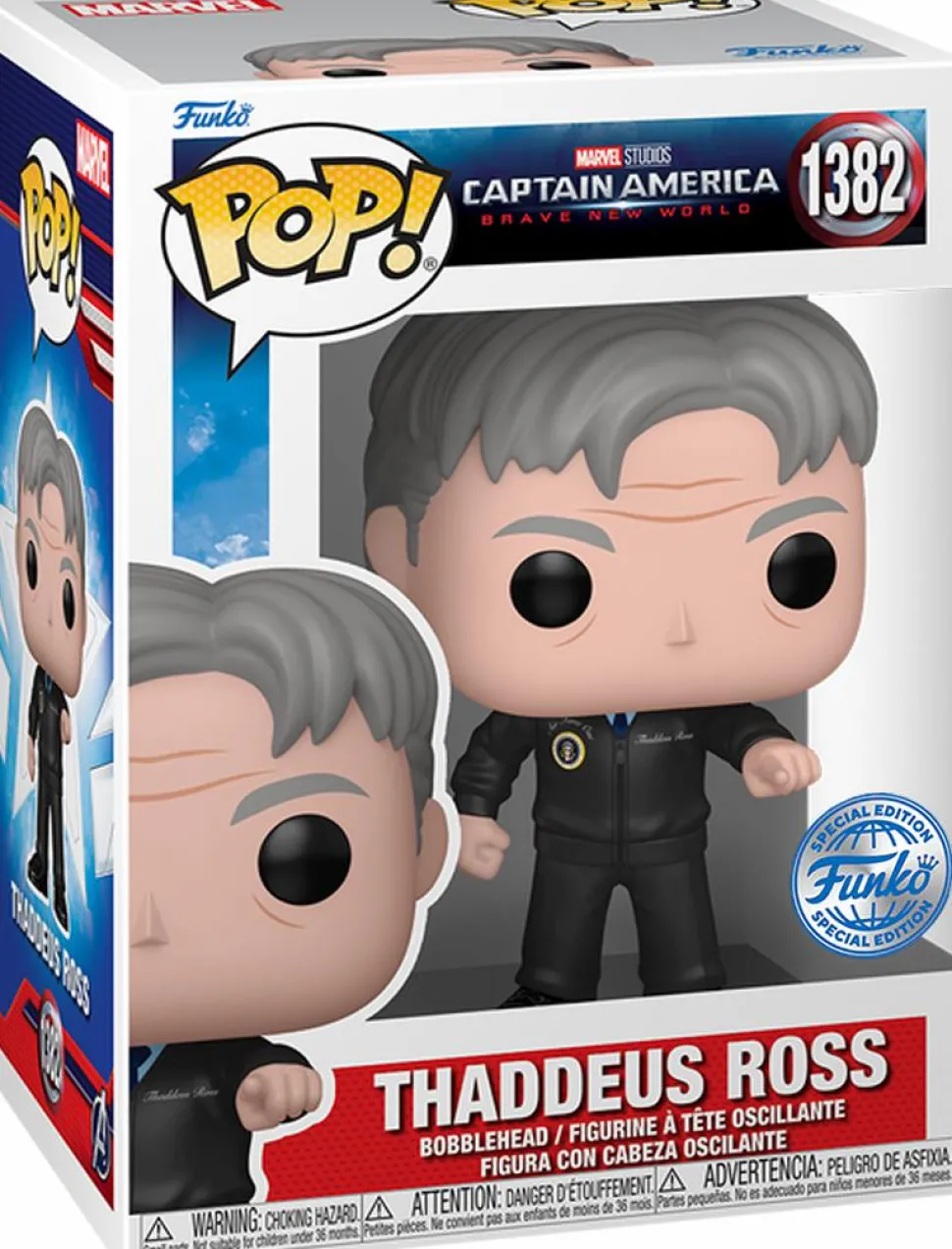 Captain America: Brave New World - Thaddeus Ross Pop! Vinyl Figure (Popcultcha Exclusive)