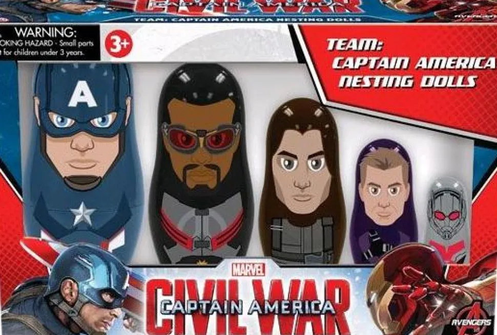 Captain America: Civil War - Team Captain America Nesing Dolls (Set of 5)