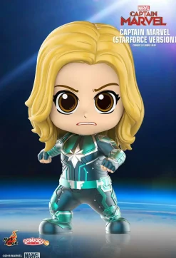Captain Marvel (2019) - Captain Marvel Starforce Cosbaby Hot Toys Bobble-Head Figure