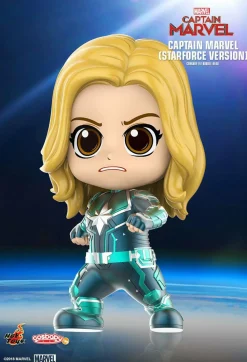 Captain Marvel (2019) - Captain Marvel Starforce Cosbaby Hot Toys Bobble-Head Figure