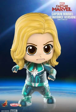 Captain Marvel (2019) - Captain Marvel Starforce Cosbaby Hot Toys Bobble-Head Figure