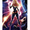 Captain Marvel - Captain Marvel Fine Art Print by J. Scott Campbell