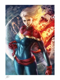 Captain Marvel - Captain Marvel Fine Art Print by Stanley "Artgerm" Lau