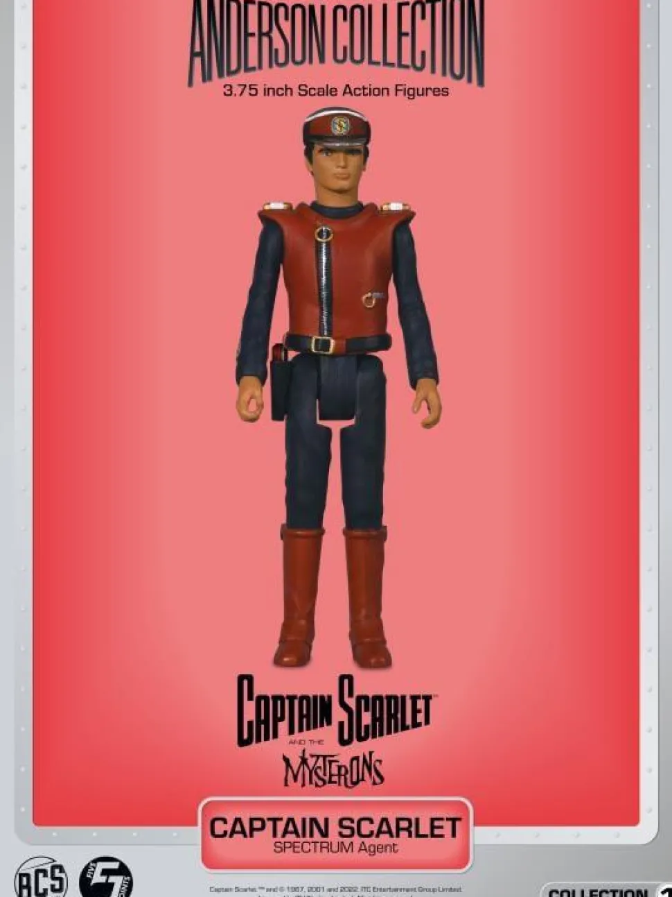 Captain Scarlet and the Mysteron (1967) - Captain Scarlet Anderson Collection 3.75" Scale Action Figure (Wave 1)