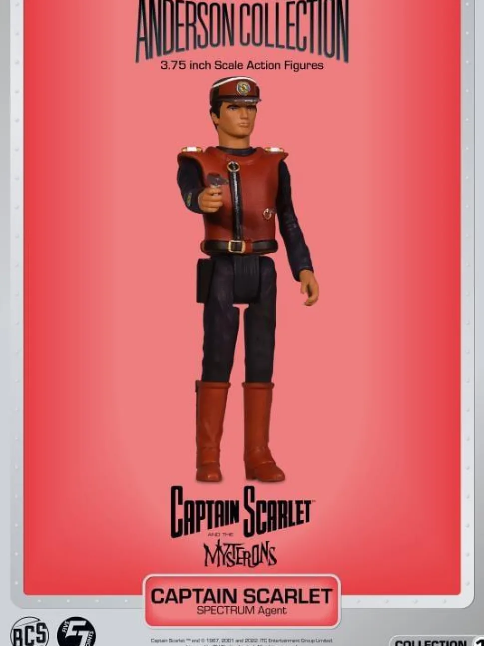 Captain Scarlet and the Mysteron (1967) - Captain Scarlet Anderson Collection 3.75" Scale Action Figure (Wave 1)