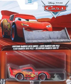 Cars (2006) - Lightning McQueen with Shovel 1/55th Scale Die-Cast Vehicle Replica