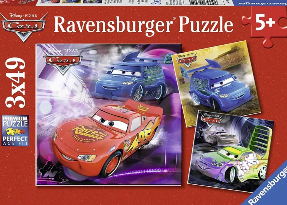 Cars - Disney Cars 3x49 Piece Jigsaw Puzzle