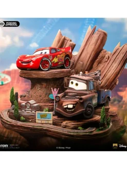 Cars - Lightning McQueen & Tow Mater Deluxe 1/10th Scale Statue