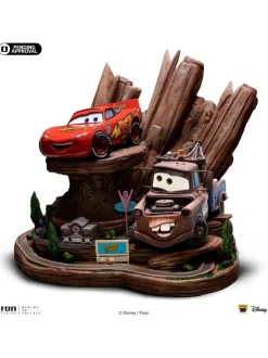 Cars - Lightning McQueen & Tow Mater Deluxe 1/10th Scale Statue