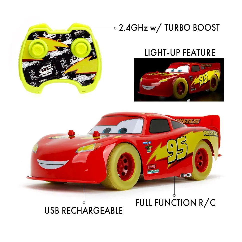 Cars - Lightning McQueen Glow Racers 1/14th Scale R/C Remote Control Vehicle Replica