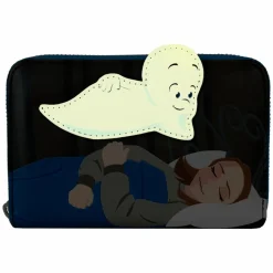 Casper the Friendly Ghost - Glow in the Dark 4" Faux Leather Zip-Around Wallet