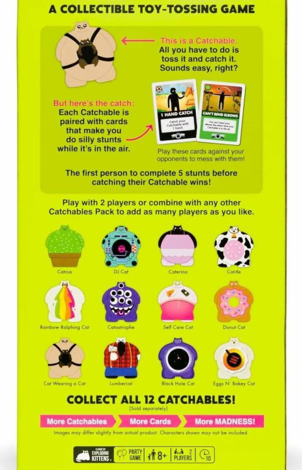 CATchables - A Collectible Toy-Tossing Game Cactus & Cat Wearing A Cat 2-Pack